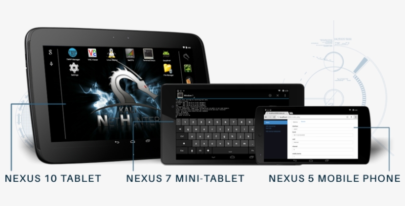 Nexus Nethunter Devices - Kali Nethunter, transparent png download