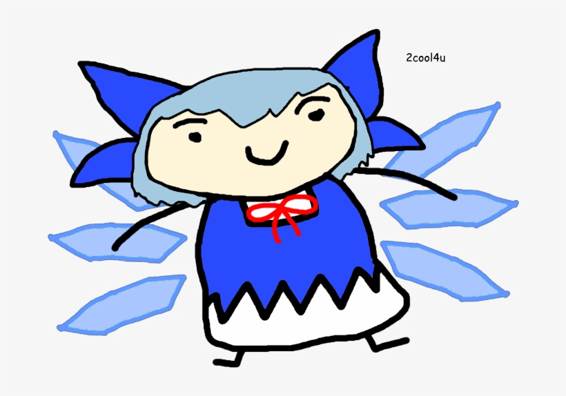 ⑨ Day Cirno But My Drawing Skills Are - Cartoon, transparent png download