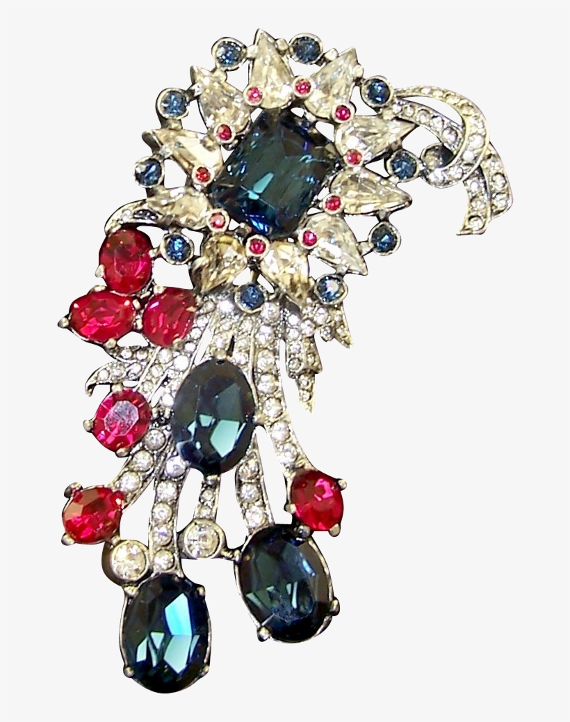 Eisenberg Original Massive Red, White & Blue Crystals - Crystal, transparent png download