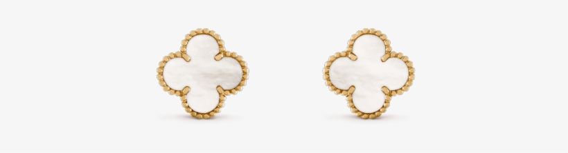Vintage Alhambra Earrings - Van Cleef Серьги, transparent png download