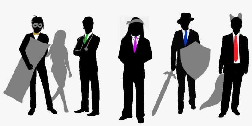 Introspection Round - Man In Suit Silhouette, transparent png download
