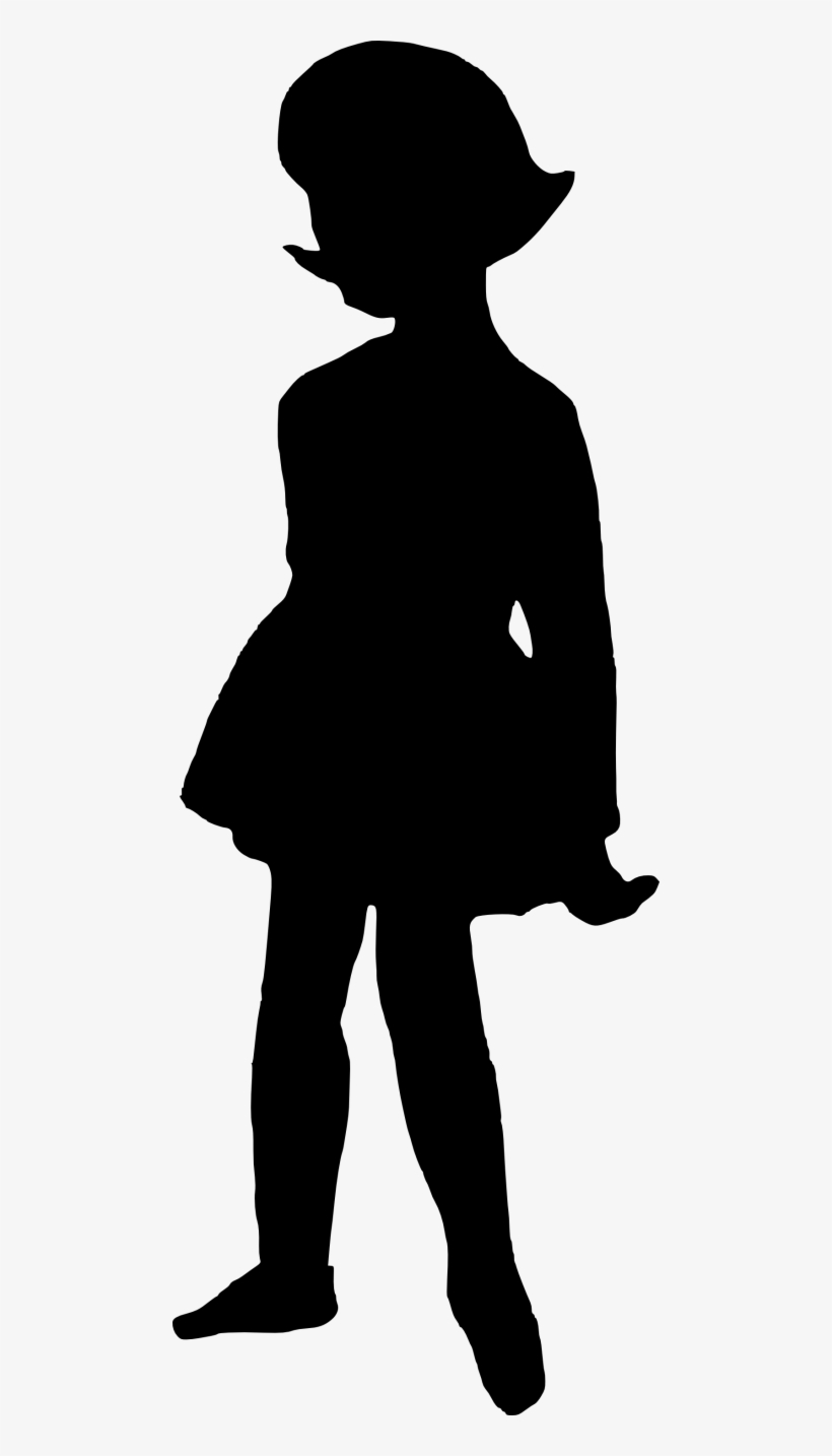 Free Png Girl Silhouette Png Images Transparent - Silhouette Of A Girl Png, transparent png download