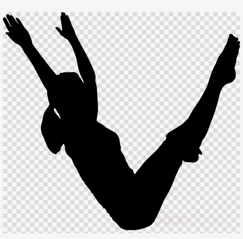 Pilates Silhouette Clipart Pilates Clip Art - Pole Dancer Silhouette Png, transparent png download