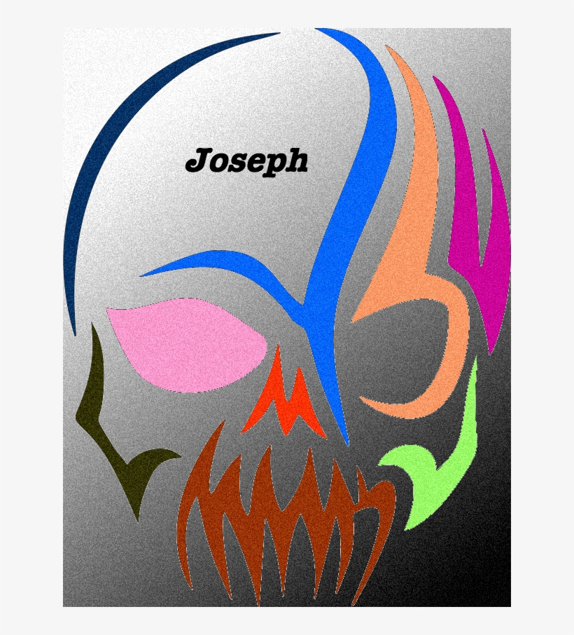 Tribal Skull Silhouette - Illustration, transparent png download