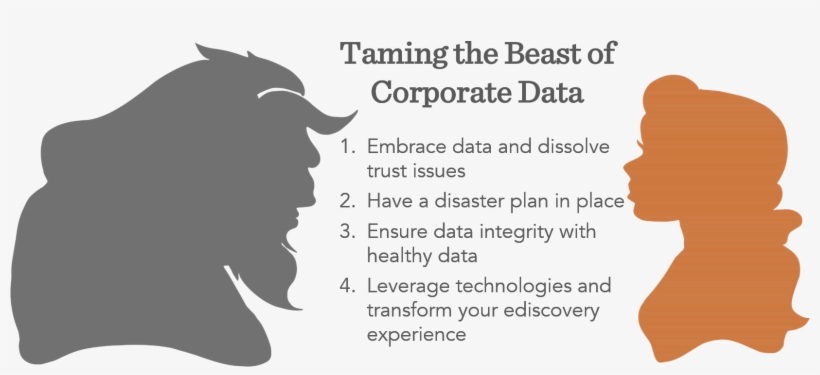 The Beauty And The Beast Of Corporate Data Learn To - Silueta Bella Y Bestia, transparent png download