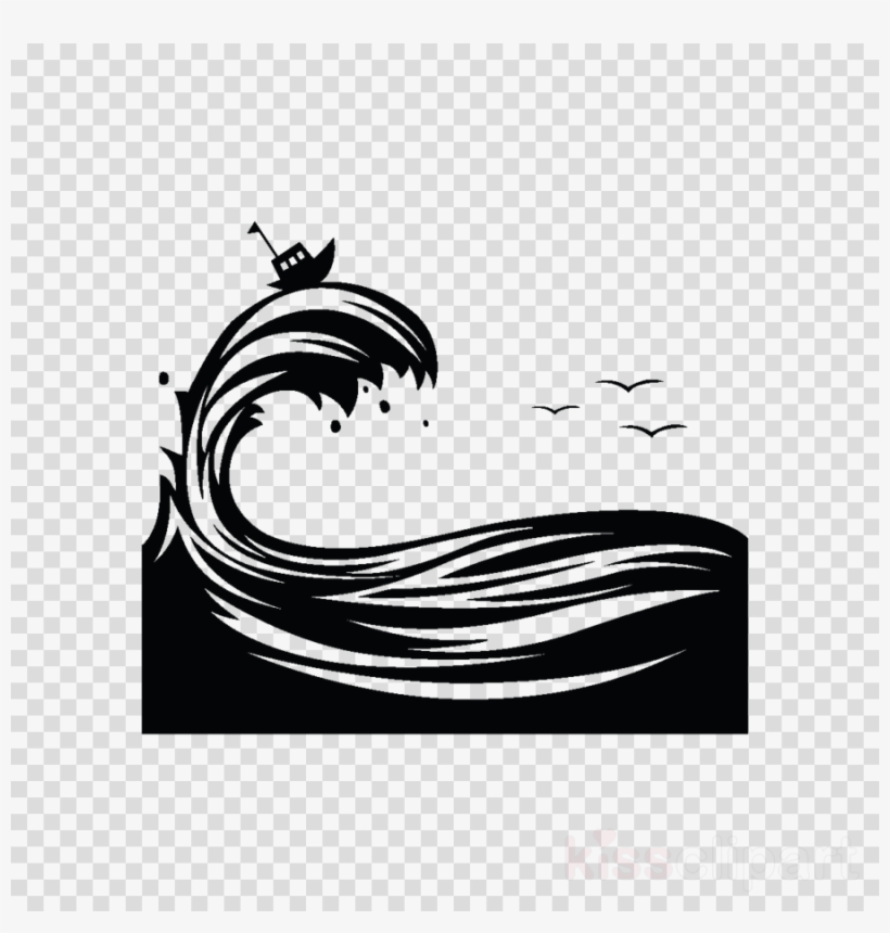 Wave Silhouette Png Clipart Wind Wave Silhouette - Tape Measurement Png Icon, transparent png download