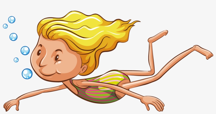 Graphic Free Download Clip Art Transprent Png Free - ว่า ย น้ำ การ์ตูน Png, transparent png download