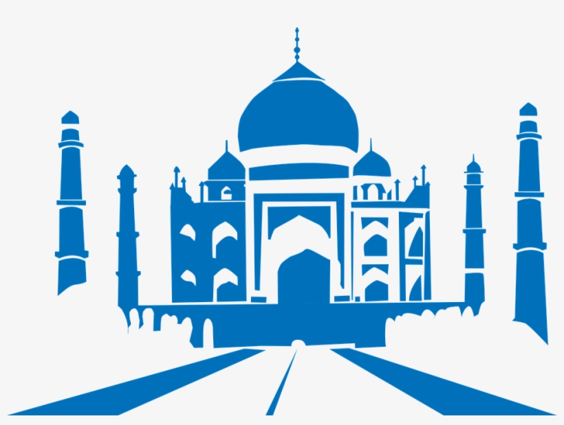 Taj Mahal Silhouette Png - Taj Mahal Clip Art Png, transparent png download