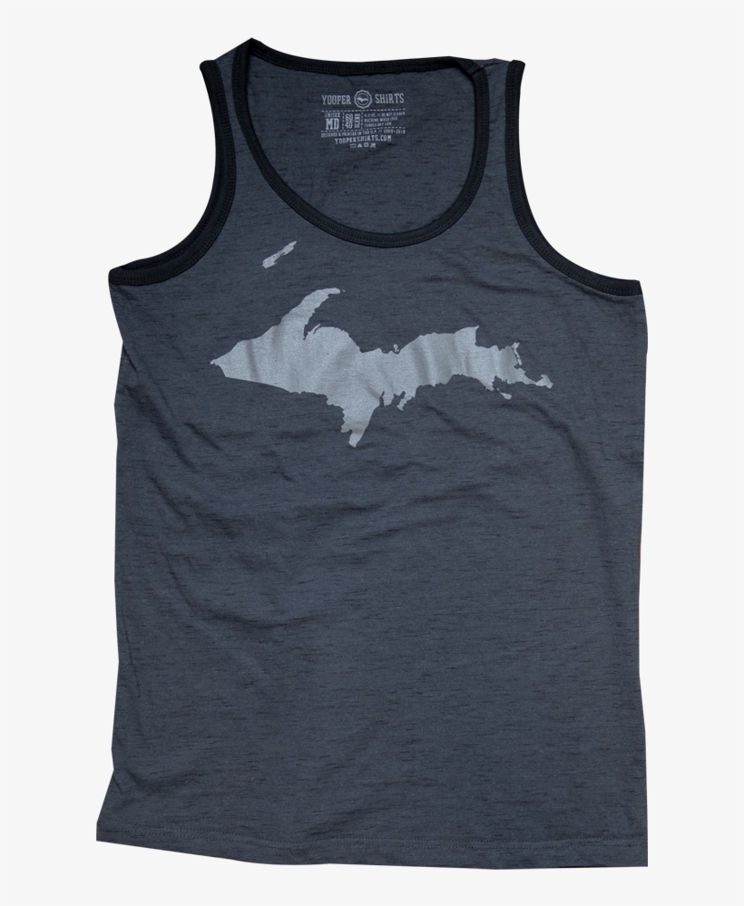 Silhouette " Charcoal Slub Tank (online Only) - Upper Peninsula Of Michigan, transparent png download