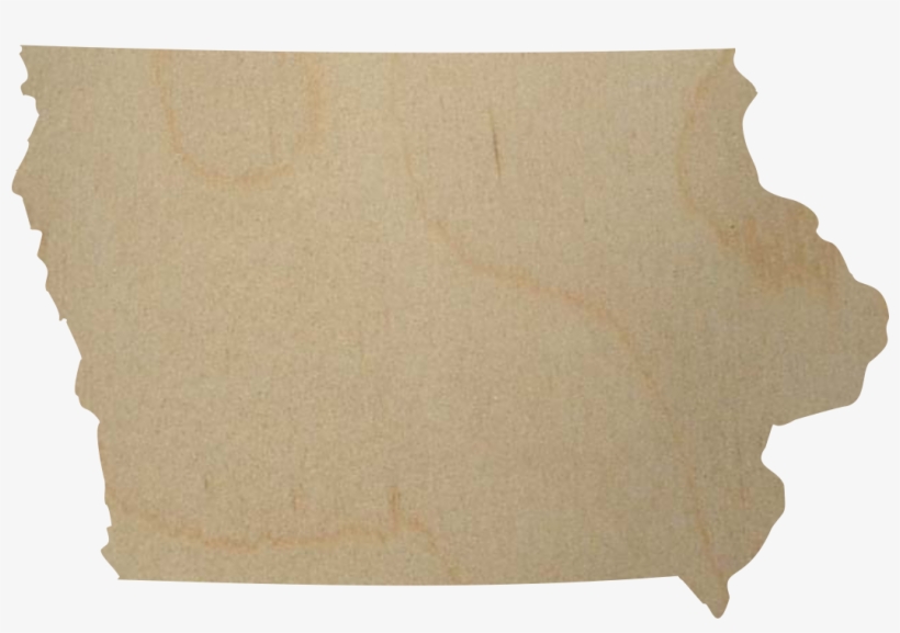 Iowa Wooden Shape - State, transparent png download