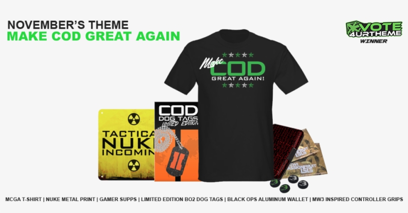 November's Make Cod Great Again Gamercrate - Active Shirt, transparent png download