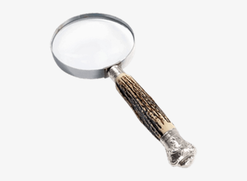 Silver Horn Magnifying Glass - Medieval Magnifying Glass, transparent png download