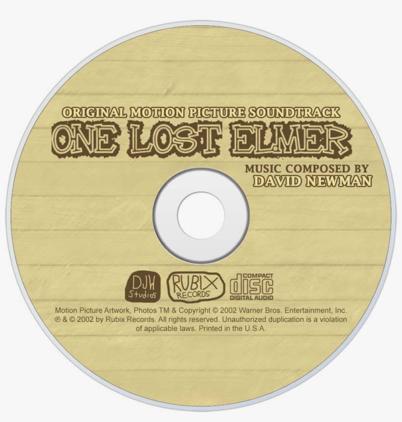 One Lost Elmer Soundtrack Disc - Label, transparent png download