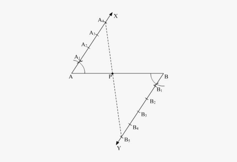 6) Let This Line Intersect Ab At A Point P - Diagram, transparent png download