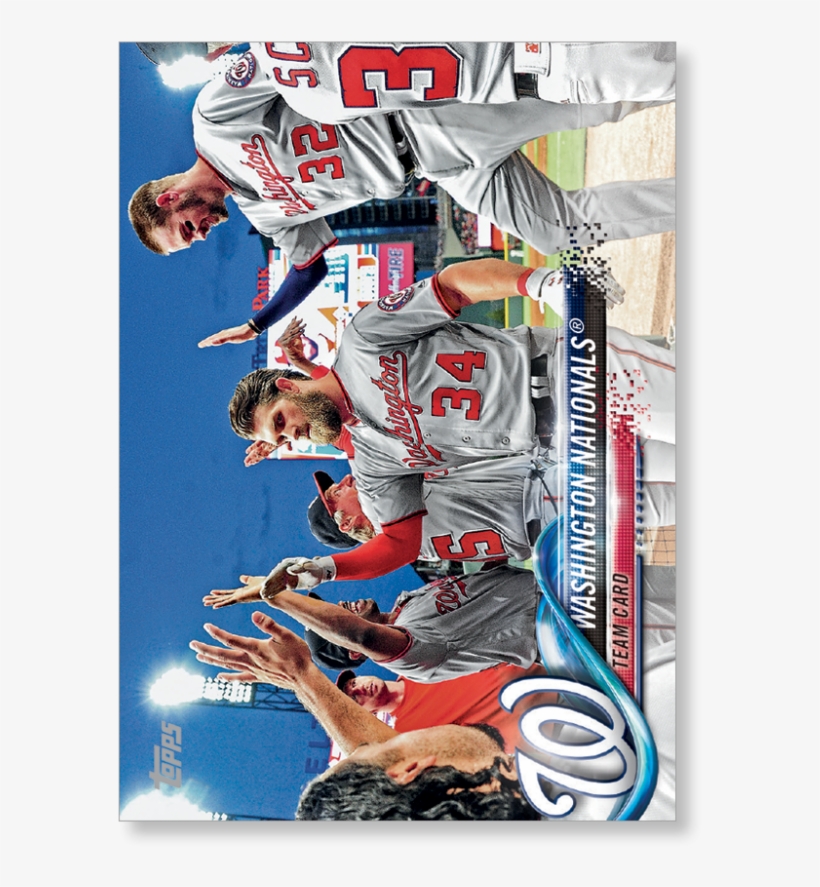 2018 Topps Series 1 Baseball Washington Nationals - Skateboard Deck, transparent png download