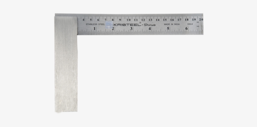 Model Esg 4 / 6 / 8 / 12 Measuring Ruler - Graduated Engineers Square, transparent png download