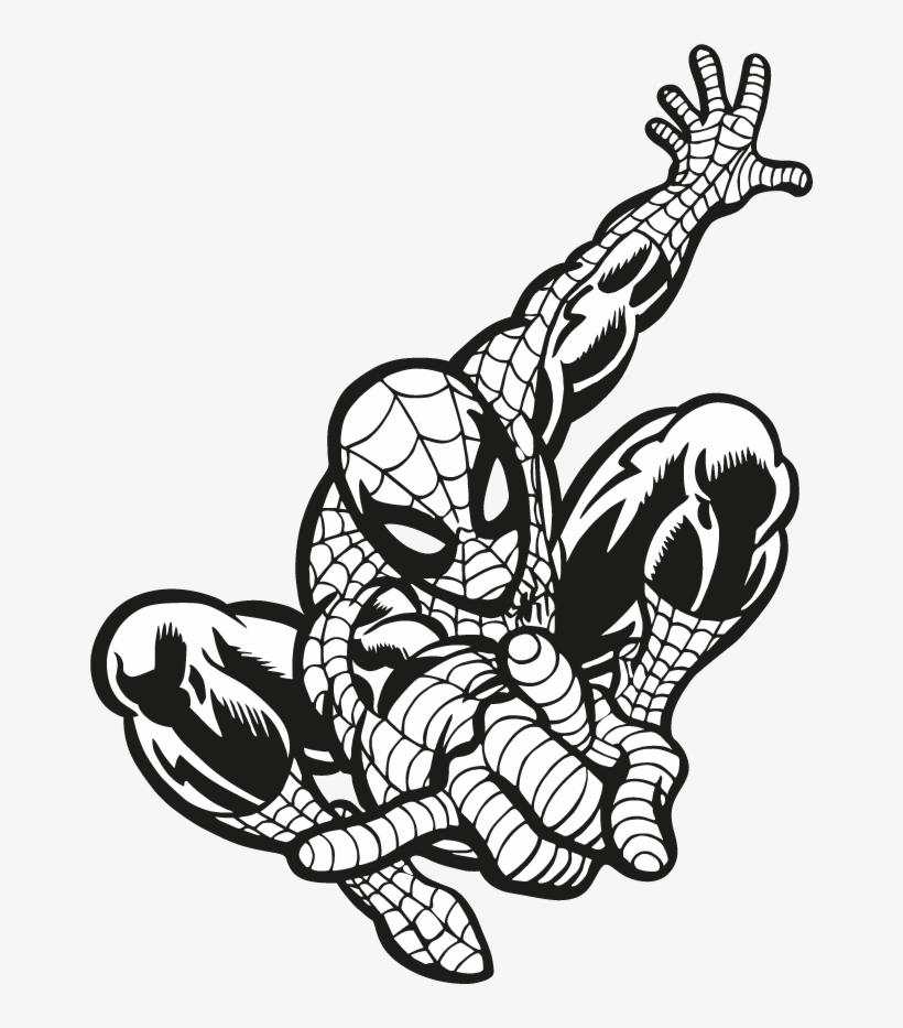 Share This Article - Spiderman Black And White Png, transparent png download