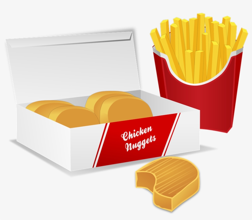 Chicken Nuggets Potato Chips French Fries - Happy National Fried Chicken Day 2018, transparent png download