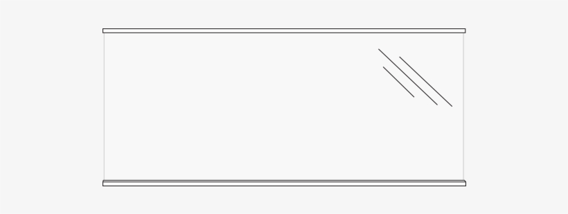 Glass Channel - Contemporary Solid Deck Railing, transparent png download