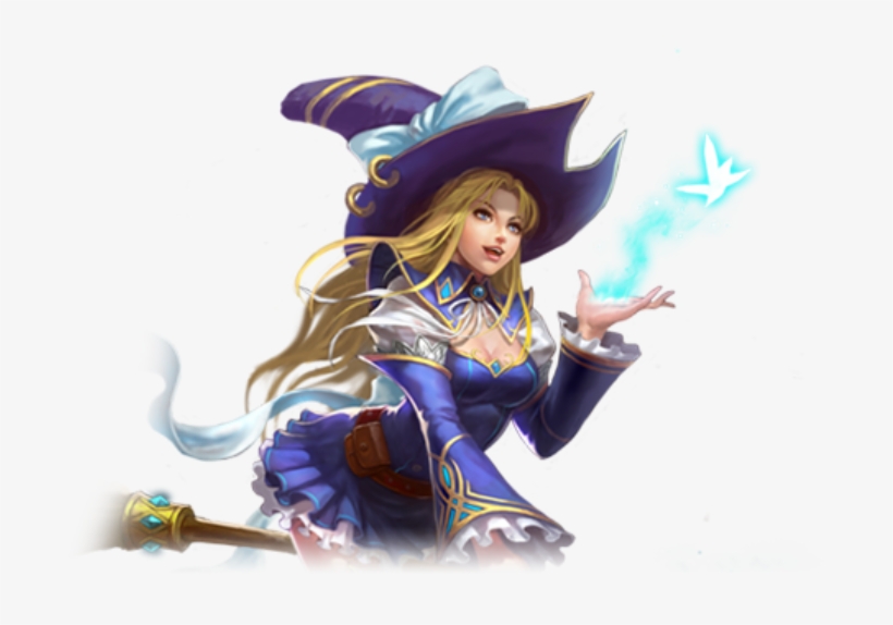 Blue Witch - League Of Angels Online Png, transparent png download