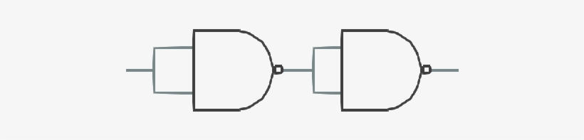 Buffer Gate From Nand Gate - Diagram, transparent png download
