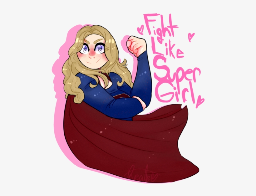 I Recently Got Into Supergirl And I'm Really Liking - Cartoon, transparent png download