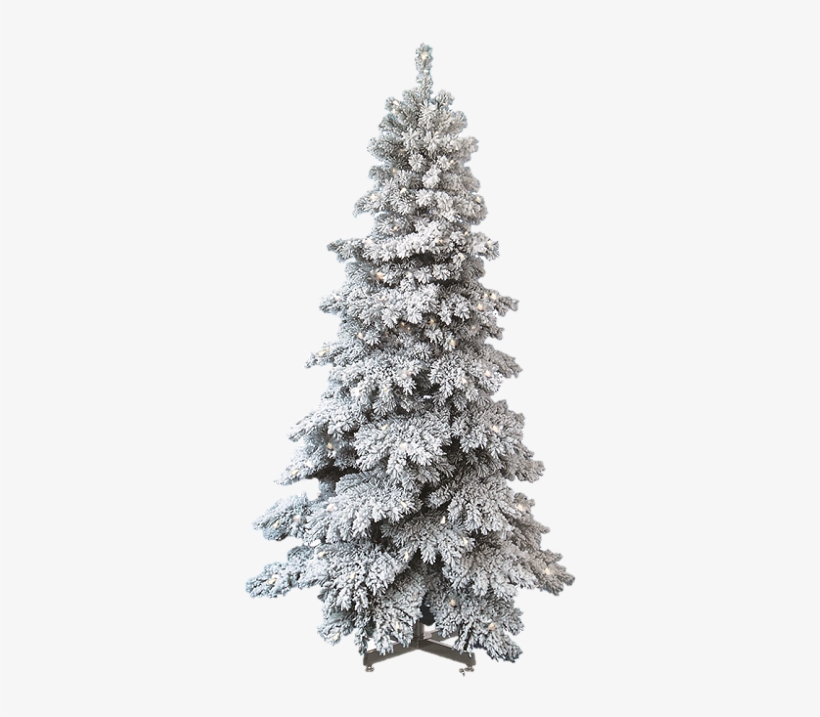 Christmas Ornaments In Snow Png - Flocked Artificial Christmas Tree, transparent png download