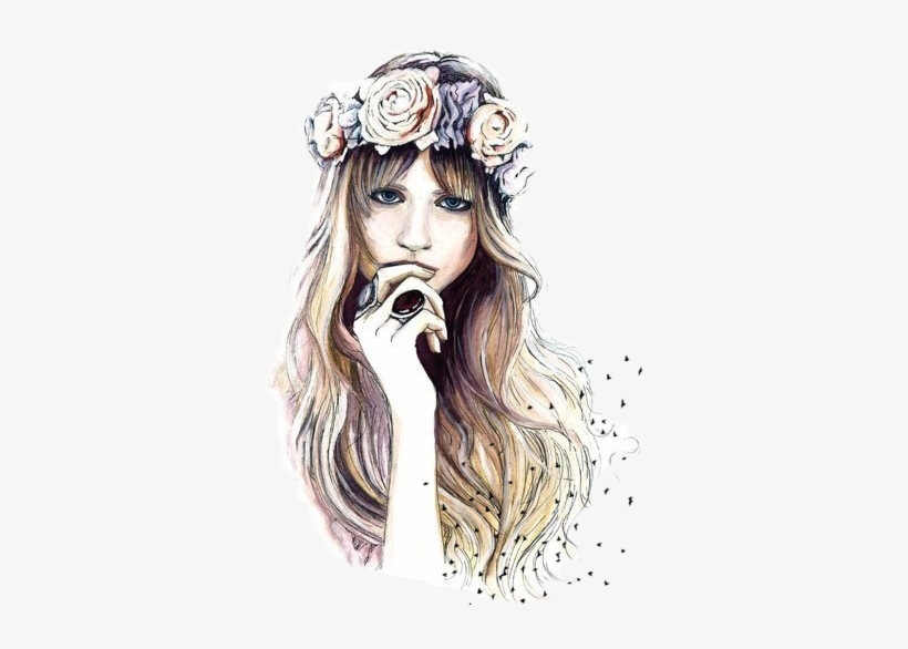 Coroa De Flores Desenho, transparent png download