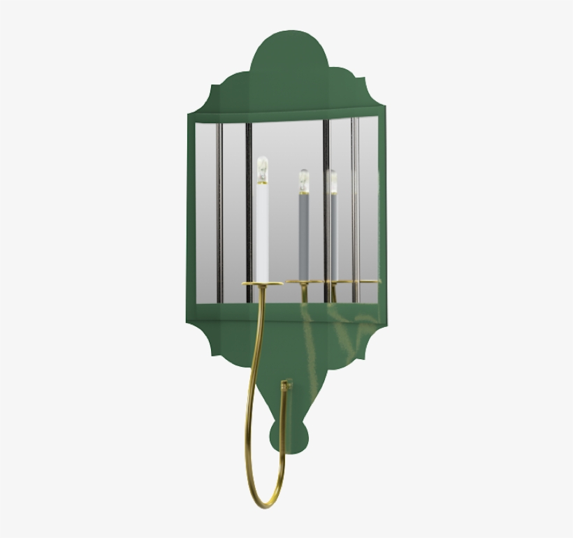 Charleston Sconce Peale Green Brass V=1505318498 - Sconce, transparent png download