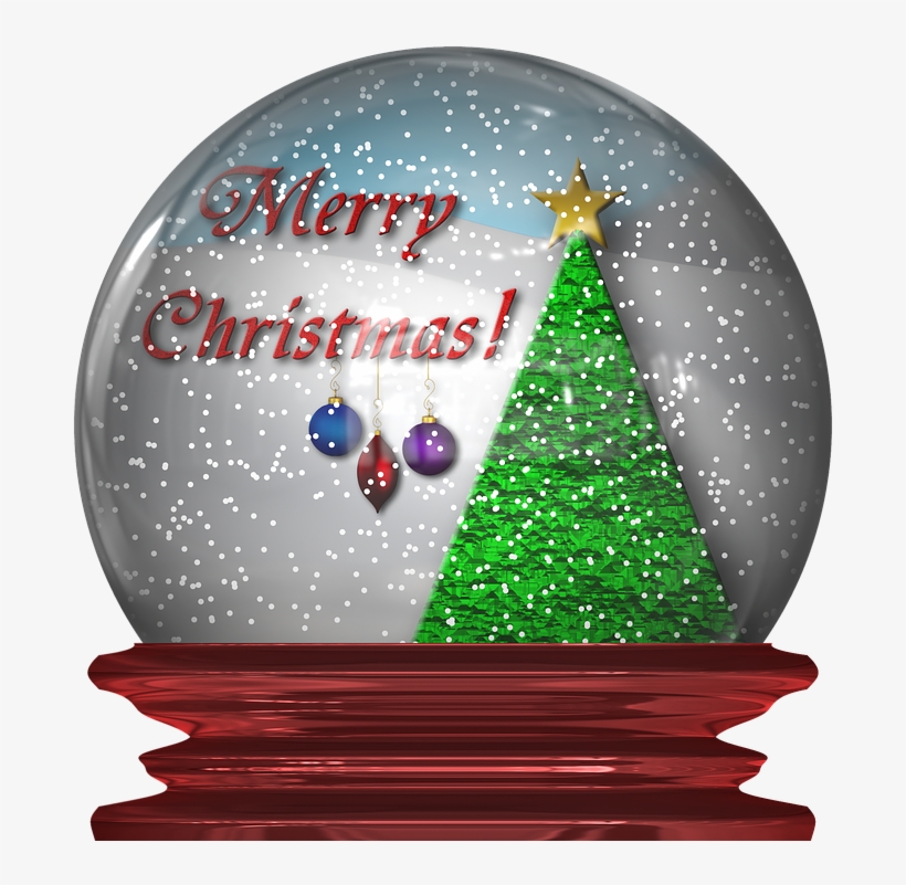Cute Diy Christmas Snow Globes2 - Merry Christmas Snow Globe T-shirt, transparent png download