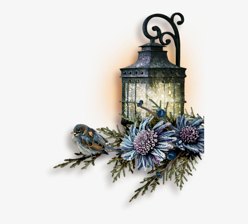 Street Lamp - Street Light Flowers Png, transparent png download