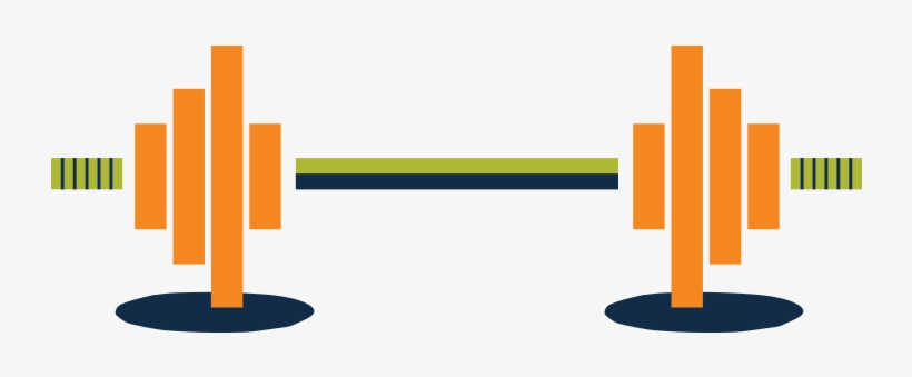 Barbell - Illustration, transparent png download
