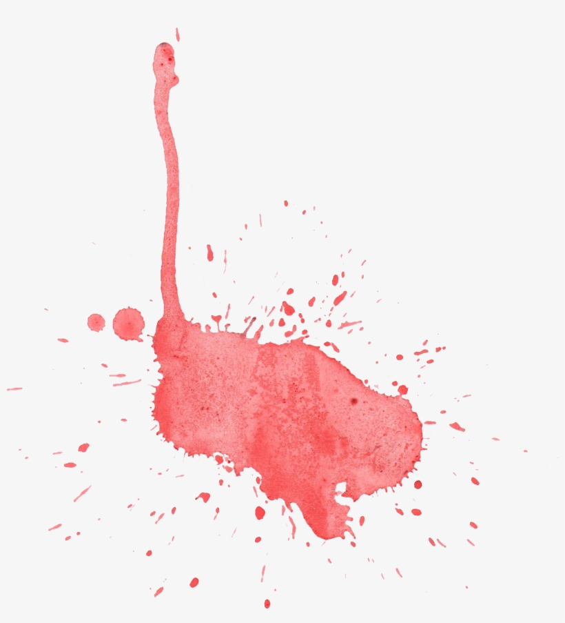 21 Red Watercolor Splatter - Акварельные Заливки Пнг, transparent png download