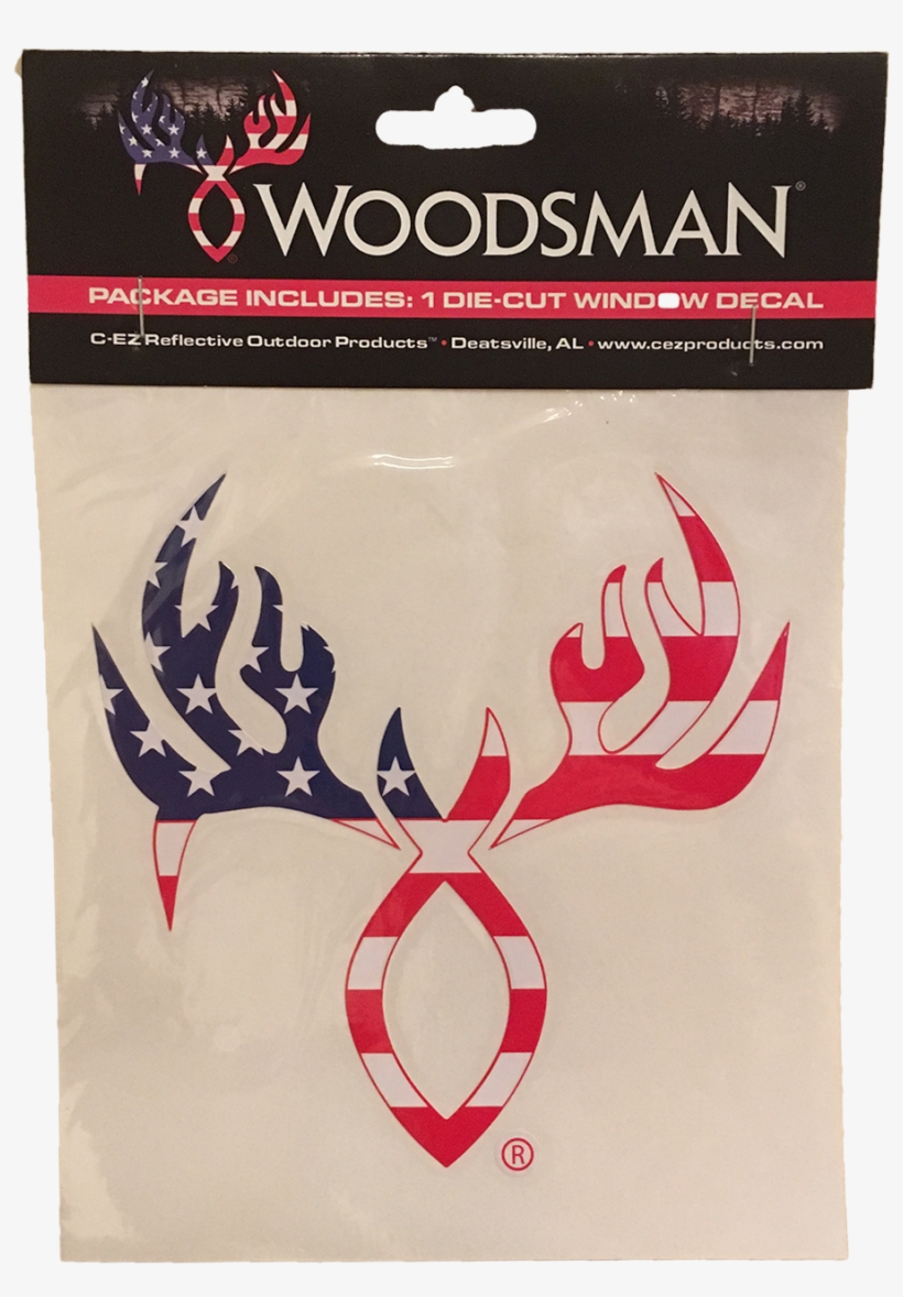 Flag Window Decal - C-ez Woodsman Highly Reflective Arrow And Treestand, transparent png download