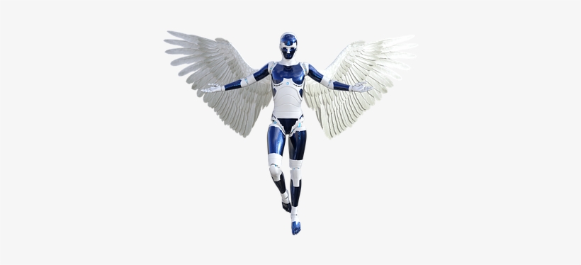 Angel God Heaven Angelic Spiritual Belief - Robot Angel Png, transparent png download