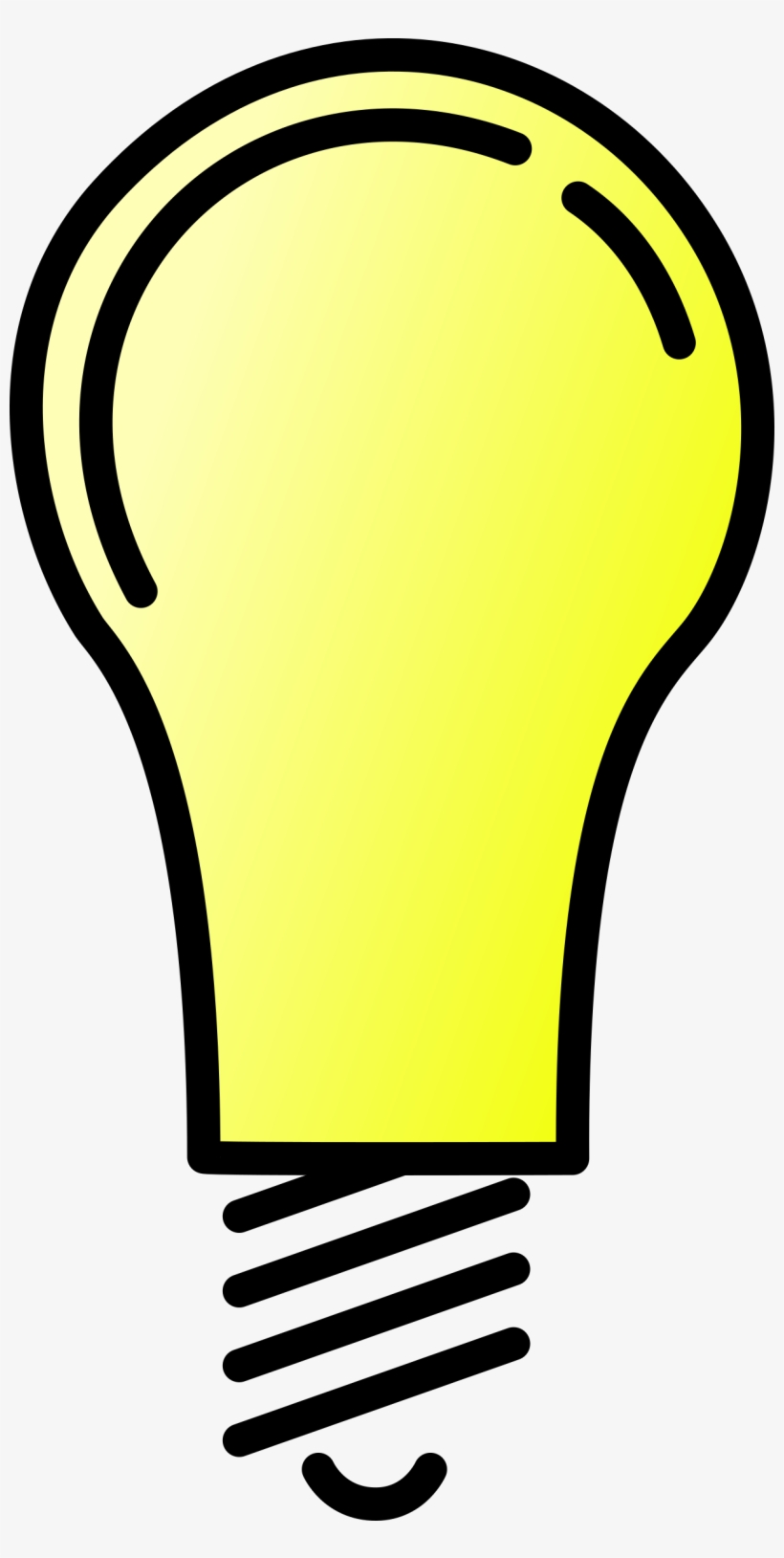 Light Bulb Clip Art Free Vector / 4vector - Light Bulb Clip Art, transparent png download