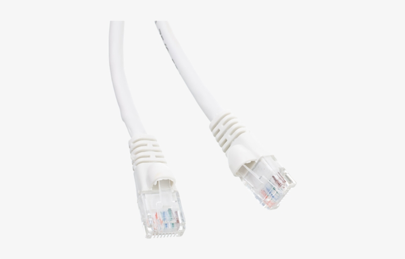 Cat 5e Gigabit Ethernet Cable With Rj-45 Connectors - Electrical Connector, transparent png download