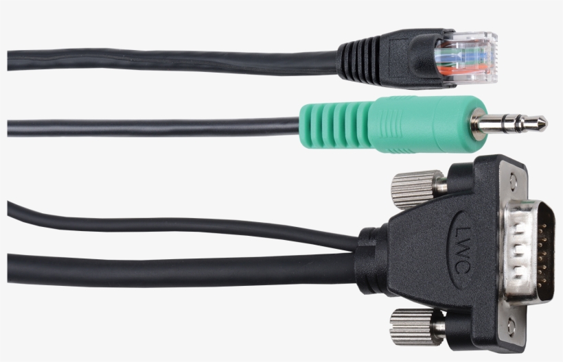 Micro Vga And Audio With Ethernet Single Cable Solutions - Liberty Av Solutions E-mvam-m-12 Micro Vga Cable With, transparent png download