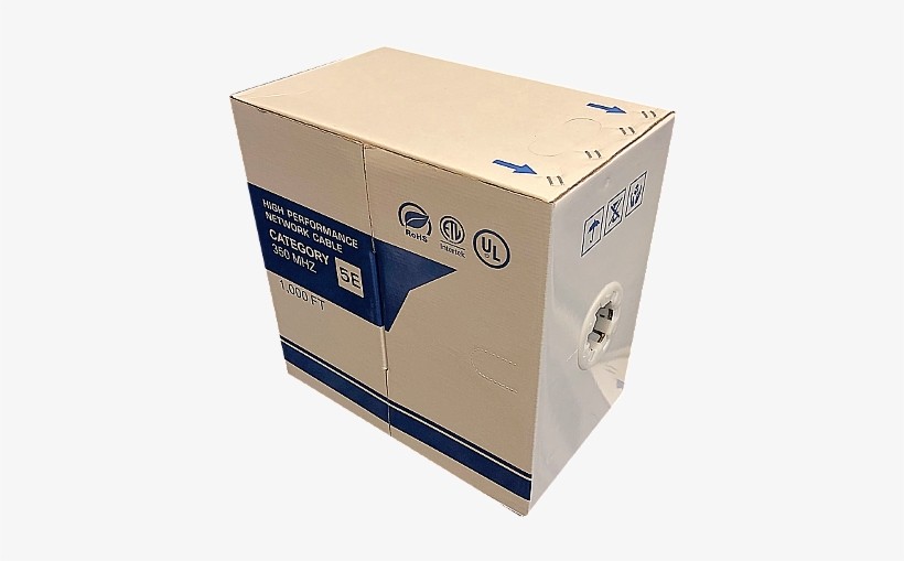 Cat5e 24awg Utp Ethernet High Speed Network Cable Box - Ethernet, transparent png download