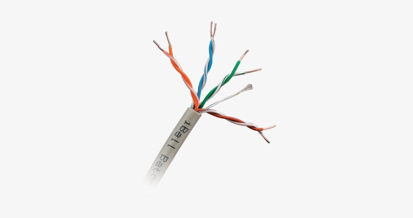 5e Solid Lan Cable Solid Cable - Category 5 Cable, transparent png download