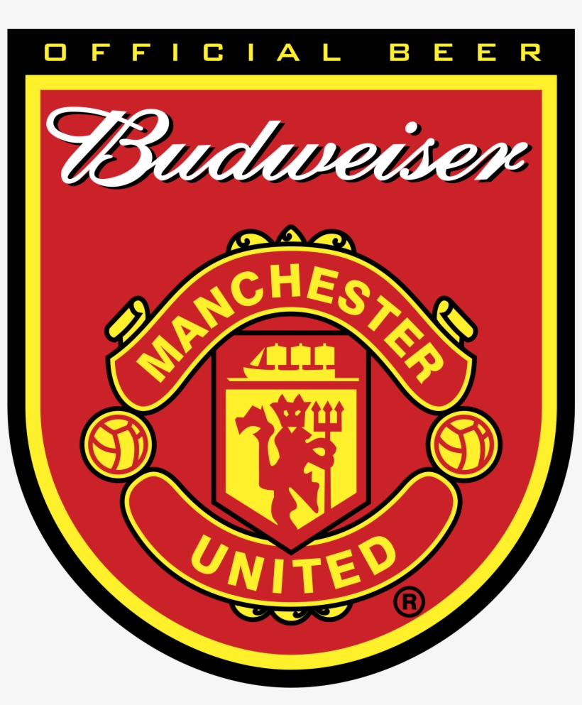 Budweiser Manchester United Logo Png Transparent - Manchester United, transparent png download