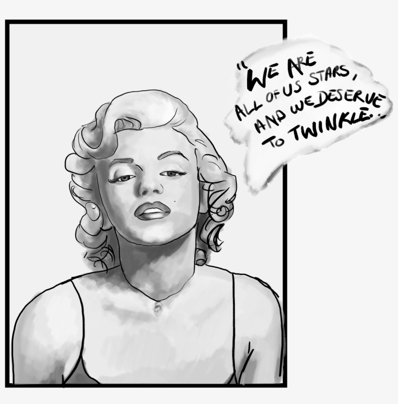 So What Gives Monroe - Marilyn Monroe Feminist Art, transparent png download
