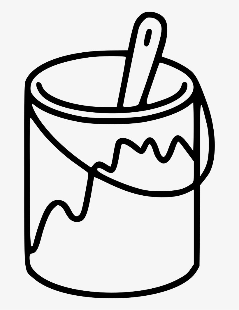 Paint Brush Tin Colour Brush Renovation Repair Comments - Paint Brush To Colour, transparent png download