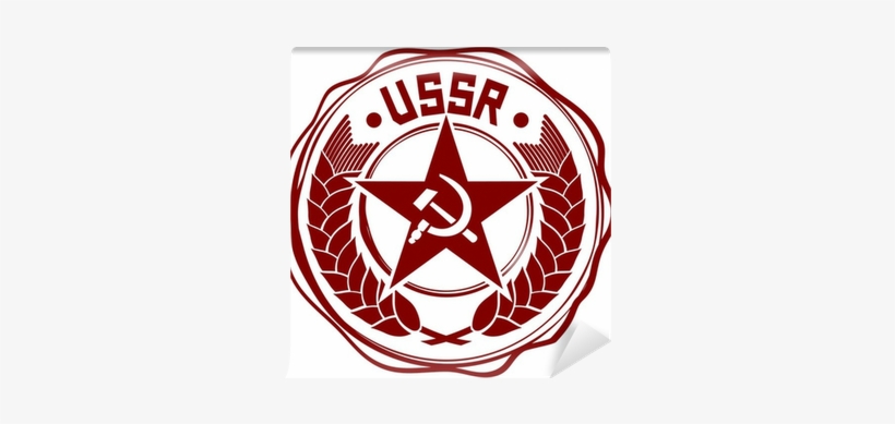 Soviet Union Wax Seal Wall Mural • Pixers® • We Live - Soviet Red Star, transparent png download