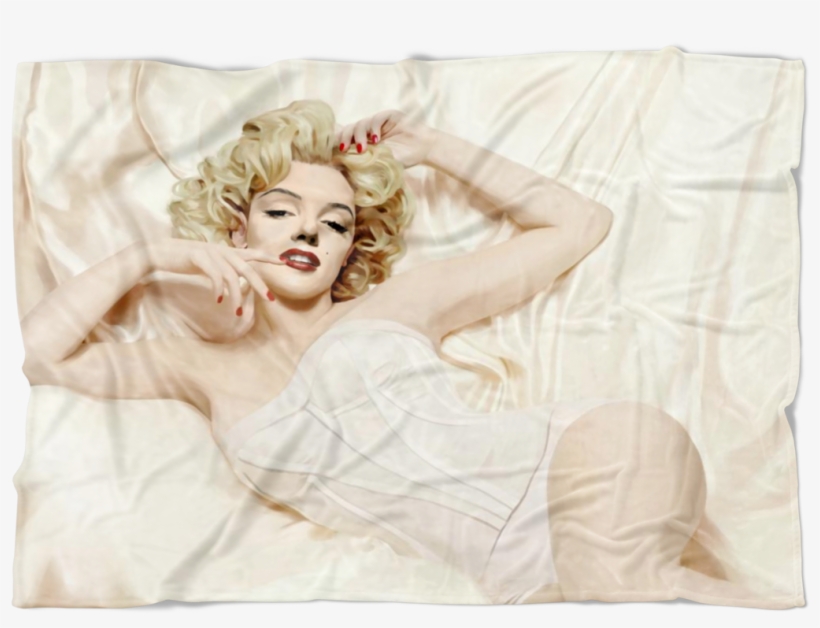 Marilyn Monroe Cream Sultry Ultra Soft Plush Fleece - Blanket, transparent png download