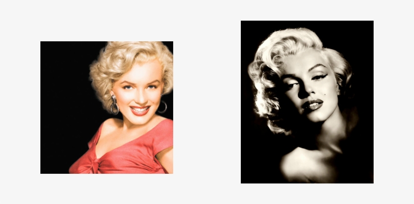 Large Marilyn Monroe Canvas Art Print Black, transparent png download