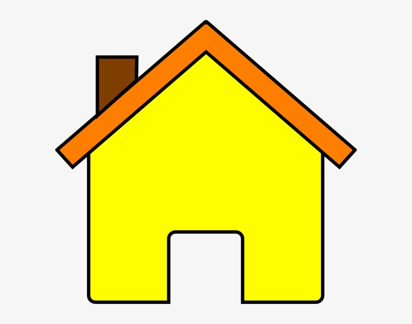 Yellow House 2 Clip Art At Clipart Library - Yellow House Clip Art, transparent png download