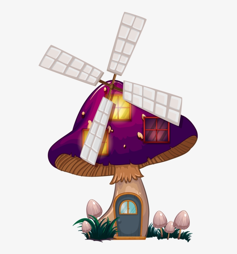 Яндекс - Фотки - Free Printable Mushroom House, transparent png download