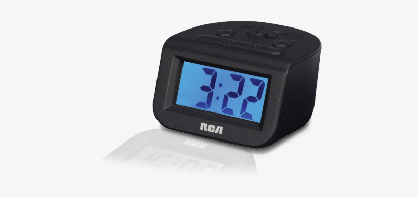 Alarm Clock - Rca Rcd10 Alarm Clock With 1 Lcd Display, transparent png download