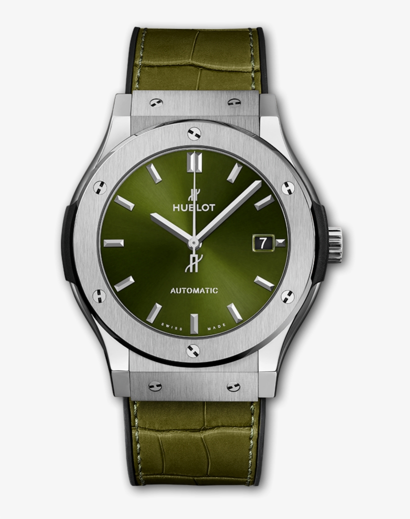 Classic Fusion Titanium Green - Hublot Classic Fusion Titanium Green, transparent png download